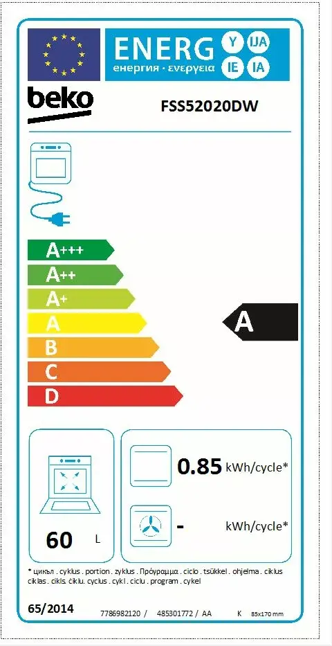 Кухонная плита Beko FSS52020DW Photo 2