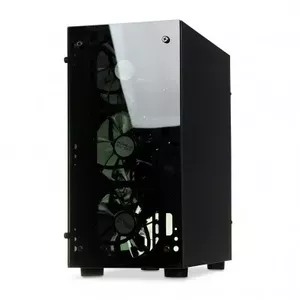 PC case IBOX PASSION V4 Mini Tower Black — Mini-ATX, tempered glass, 3x120mm front, 1x120mm rear, GPU up to 420 mm, CPU cooler 155 mm