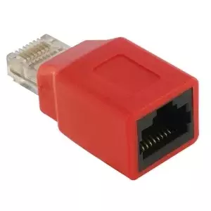 Crossover Adapter DeLOCK RJ45 M/F Red 65025