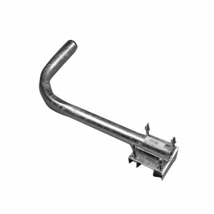 Metal pipe mount bracket OEM Ø38 mm, length 450 mm, bottom right
