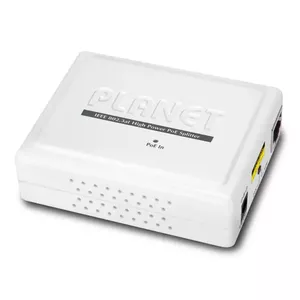 Сплиттер Power over Ethernet PLANET POE-162S, PoE 802.3af/at на 12V/24V DC, 10/100/1000Base-T, белый