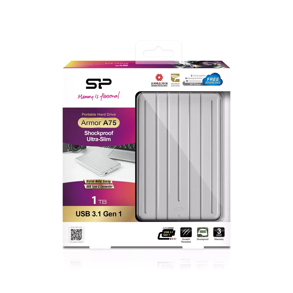 Внешний жесткий диск Silicon Power 1TB Armor A75 Photo 7