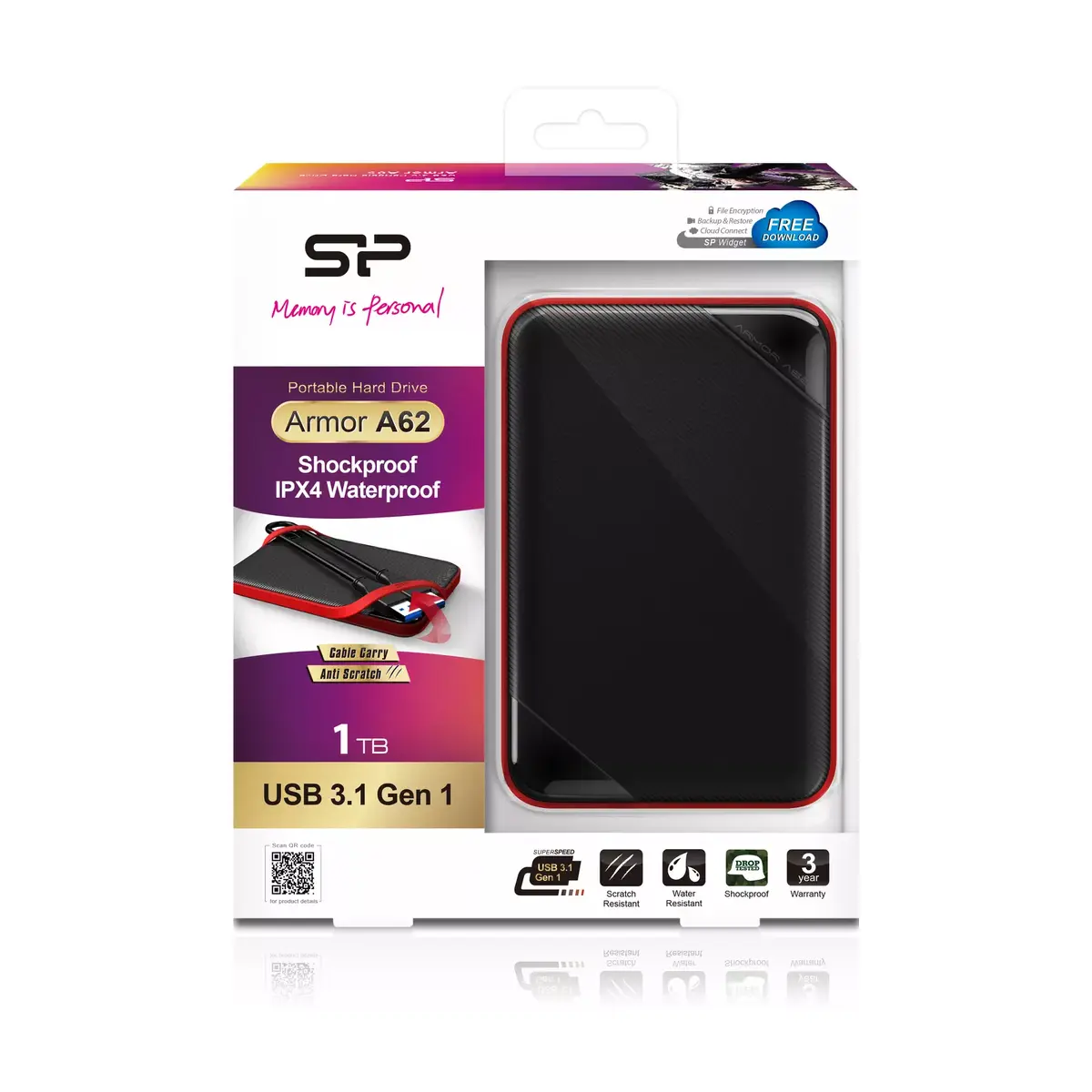 External Hard Drive Silicon Power 1TB Armor A62 Photo 6