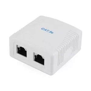 Network splitter Gembird NCAC-2F5E-01 Cat5e, white, 60×60×30 mm