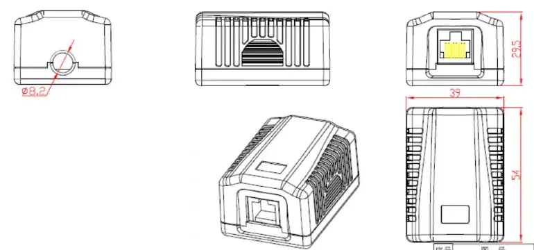 Outlet box Gembird NCAC-1F6-01 Photo 2