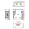 Outlet box Gembird NCAC-2F6-01 Photo 2