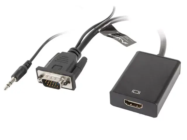 LANBERG адаптер HDMI→VGA AD-0021-BK Photo 2
