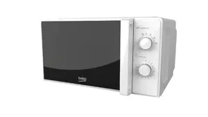 Beko MOC20100WFB Countertop Solo Microwave Oven 700 W 20 L White Knob Control 5 Power Levels 245 mm Turntable