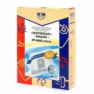 K&M Oдноразовые мешки для пылесосов ELECTROLUX-PHILIPS S-BAG (4шт)