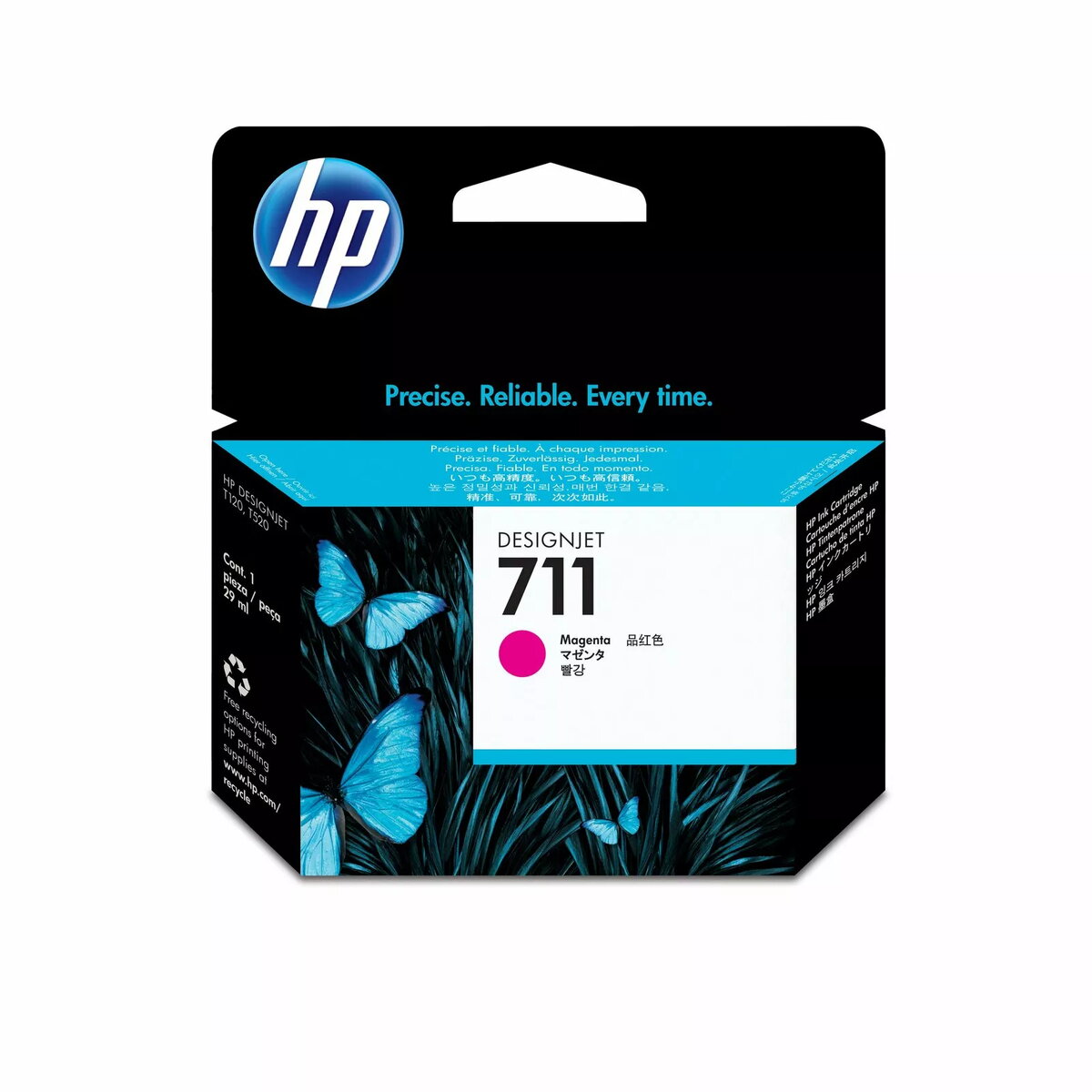 Oriģinālais HP tinte Magenta DesignJet T120e/T520e