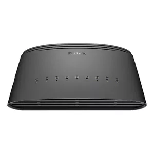 D-Link DGS-1008D/E сетевой коммутатор Неуправляемый Gigabit Ethernet (10/100/1000) Черный