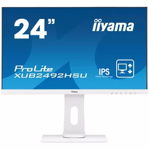 iiyama ProLite XUB2492HSU-W1 23.8 collu Full HD IPS LED monitors, 1920 x 1080, balts