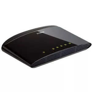 D-Link DES-1005D Неуправляемый Fast Ethernet (10/100) Черный