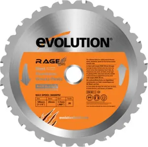 Apaļā TCT daudzfunkcionālā zāģa zobene Evolution RAGE 185 mm 20 zobi