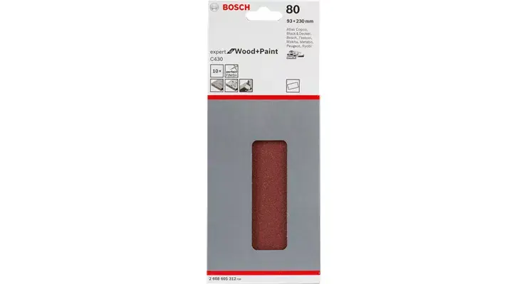 Slīpēšanas loksnes Bosch C430 Expert koksnei un krāsai Photo 2