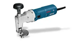 Metāla šķēres Bosch GSC 2.8 500W, elektriskās lokšņu metāla griešanas ierīce taisniem griezumiem