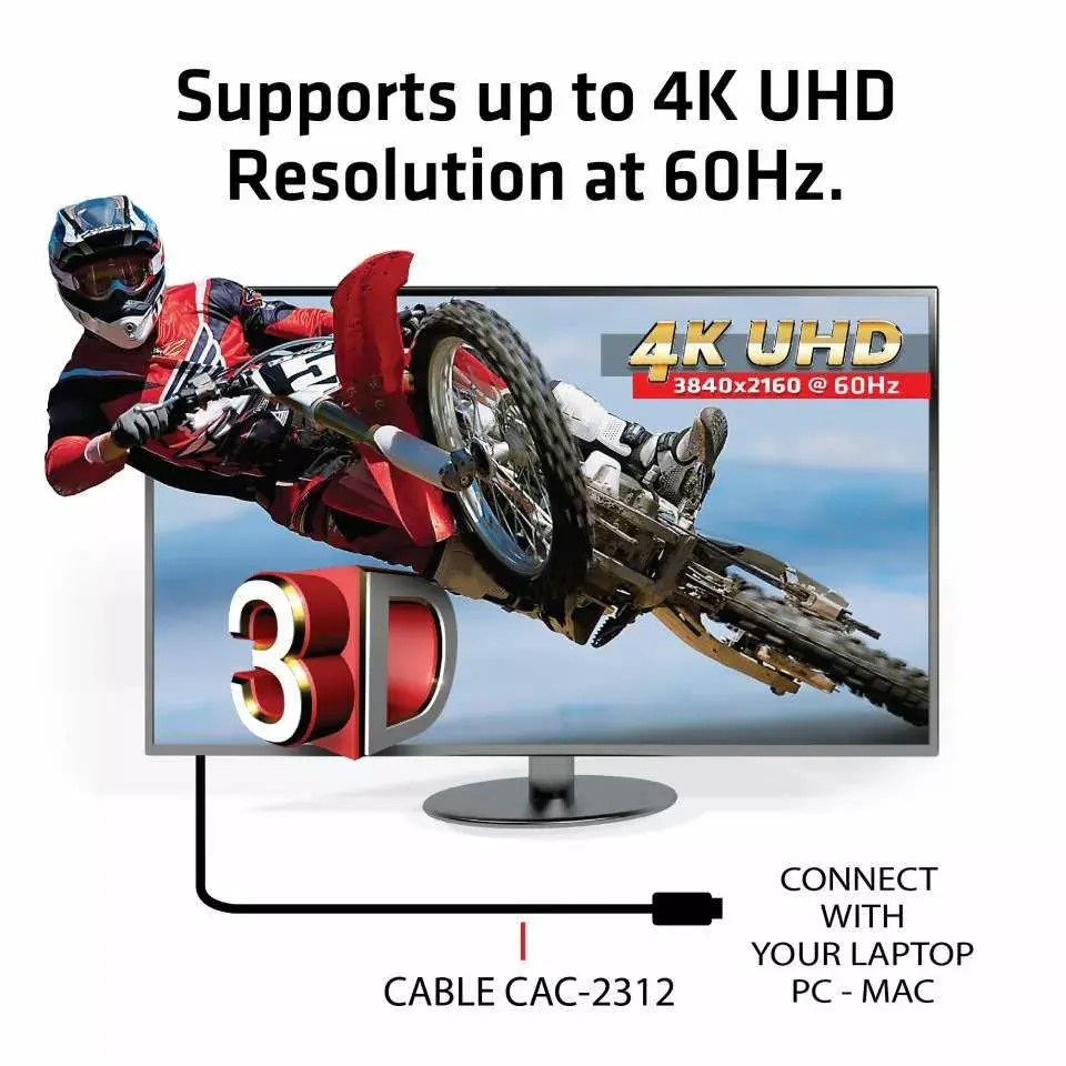 HDMI Kabeļi CLUB3D HDMI 2.0 4K60Hz UHD Photo 4