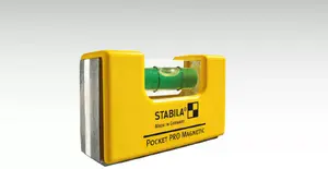 Pocket spirit level STABILA 17953 — 0.07 m length, yellow