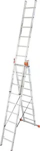 Krause Monto Tribilo Multifunctional Aluminum Ladder, 3x9 Rungs