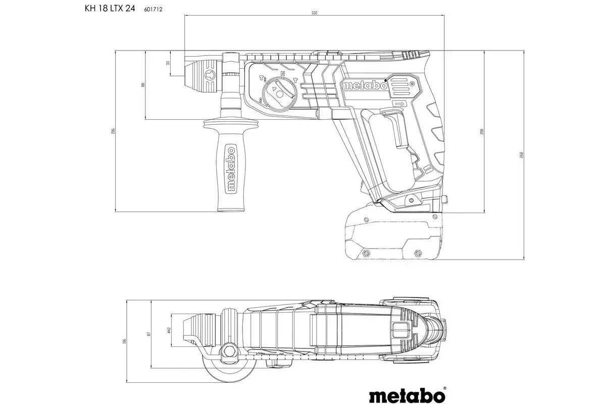 Перфоратор Metabo KH 18 LTX 24 Photo 3