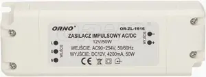 Блок питания LED ORNO OR-ZL-1616 12V — стабилизированный 12В для светодиодных лент и освещения