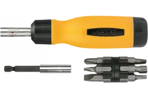 Ratchet screwdriver Topex 39D518 with 13 bits set