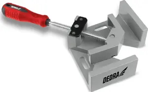 Angle clamp Dedra 70 mm, model 12A001, 70mm jaw opening for right-angle workpieces