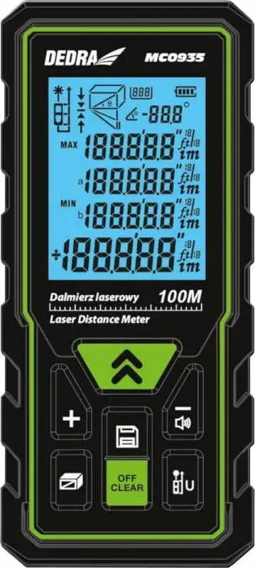 Laser distance meter Dedra MC0935 100 m Photo 2