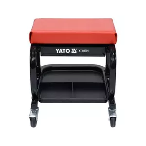 Tool cart YATO YT-08791 — steel housing, 1 flat drawer, 360×390×440 mm, black/red