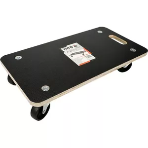 Furniture moving cart YATO YT-37421, plywood platform, 4 wheels, 300×575×110 mm, black
