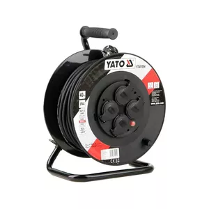 Кабельный барабан Yato YT-81054 4 розетки 40 м Черный