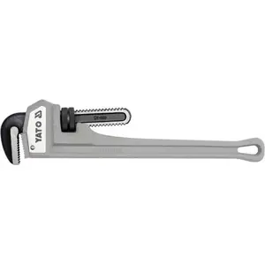 American pipe wrench YATO YT-2483, aluminium handle, 450 mm, chromium-molybdenum steel jaws