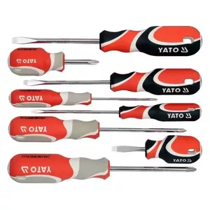 Rokas skrūvgriežu komplekts YATO YT-2670 – taisnie skrūvgrieži, rokas instruments