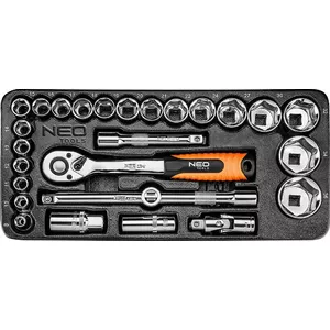 Socket organizer insert with 1/2" sockets NEO tools 84-238