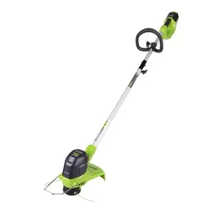 Greenworks G40LT 30 cm Baterija Melns, Zaļš, Sudrabs