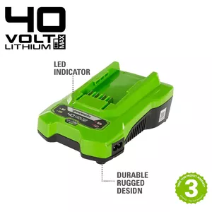 Battery charger Greenworks 2932507 green 13x18x10 cm
