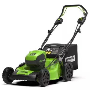 Greenworks GD60LM51SP zāles pļāvējs Stumjamais mauriņa pļāvējs Baterija Melns, Zaļš