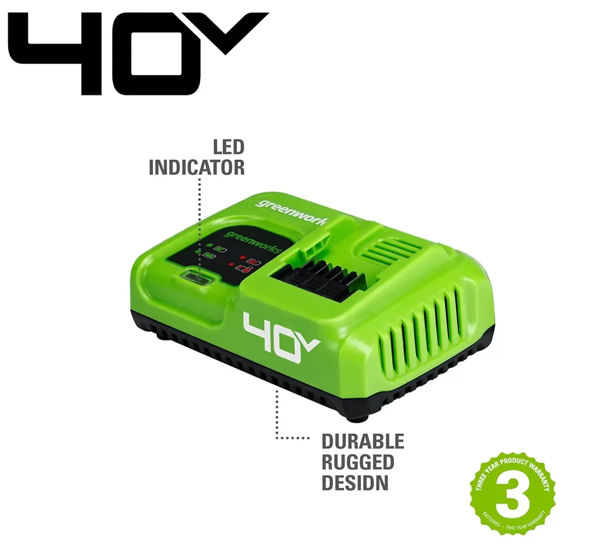 GreenWorks 2945107 battery charger Photo 2