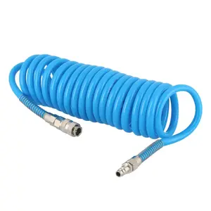 Пневматический шланг Airpress 4304208 спиральный 12×8 мм — 5 м