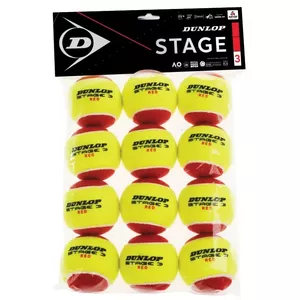 Tennis balls Dunlop STAGE 3 RED 12-polybag ITF