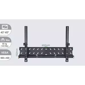TV stiprinājums Vivolink VLMW4065T 165.1 cm (65") melns