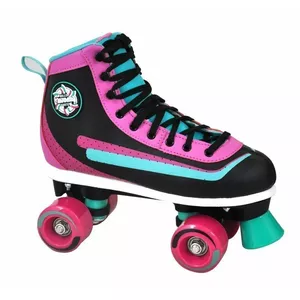 Skates NIJDAM 52RF 35 Black/Emerald/Magenta