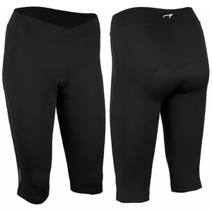 Women's shorts for cycling AVENTO 3/4 81BO ZWA 36 Black