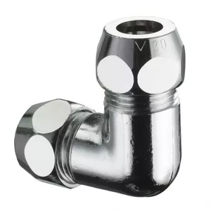 SCHELL 064460699 hromēts leņķa savienotājs 3/8" x 3/8"