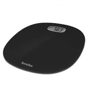 Elektroniskās svaru Terraillon 14242 — ovālas melnas, maks. 160 kg, precizitāte 100 g
