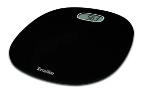 Elektroniskās svaru Terraillon 14242 — ovālas melnas, maks. 160 kg, precizitāte 100 g