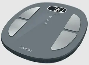 Electronic personal scale Terraillon Pop Color Coach Oval Grey — 160 kg capacity, 100 g accuracy, impedance measurement