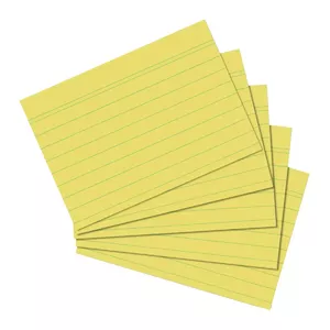 Index Card Herlitz 1150614 Yellow 100 Sheets 1 pc