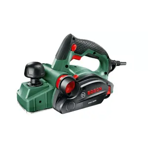 Elektriskais skaidu frēze Bosch PHO 2000 — bezsuku motors, 680 W ieeja, 19500 apgr./min, 8,2 cm platums, 2 mm dziļums