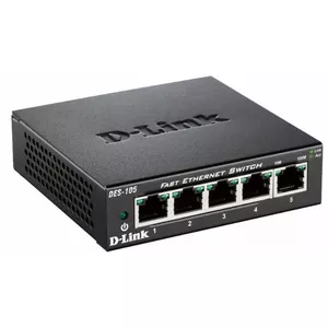 D-Link DES-105 Неуправляемый L2 Черный